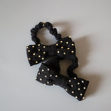 Silk Black Lil Silver Ribbon Pony