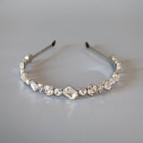 Clear Silver Studs Headband