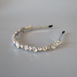 Clear Silver Studs Headband