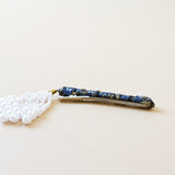 Straight Hair Clip Navy Pearl