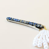 Straight Hair Clip Navy Pearl