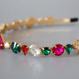 Gold Mix Rainbow Studs Headband