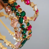 Gold Pink Studs Headband