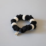 Silk Studs Pony Black Silver