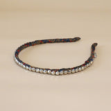 Narrow Headband Metal Silver