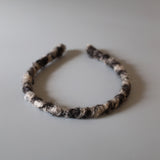 Narrow Grey Teddy Headband