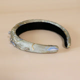 OG Headband Beige Silver