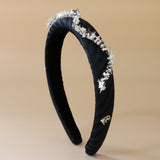 Slender Headband Silver Wave