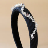 Slender Headband Silver Wave