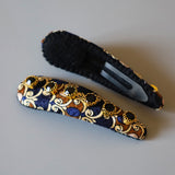 Hair Pin Black Brown Gold