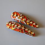 Hair Pin Orange Gold