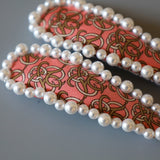 Hair Pin Blue Pink Pearl