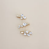 Gold Studs 3pcs Clip