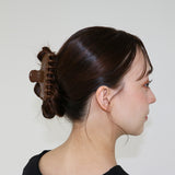Chocolate Brown Gloss Hair Clip