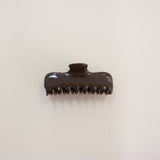 Chocolate Brown Gloss Hair Clip