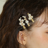 Gold Studs 3pcs Clip