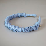 Gather Headband Light Blue Denim