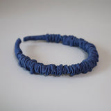 Gather Headband Blue Denim
