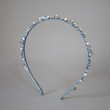 Sky Blue Bijou Flower Headband