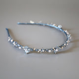 Sky Blue Bijou Flower Headband