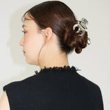 Metal Silver Maroon Clip