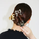 Metal Silver Maroon Clip