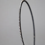 Black Silver Studs Line Headband