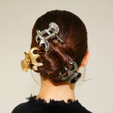 Metal Silver Maroon Clip