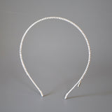 Clean White Studs  Line Headband
