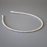Clean White Studs  Line Headband