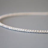Clean White Studs  Line Headband