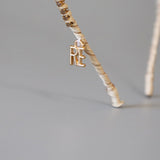 Beige Studs Line Headband