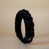 OG Headband Velor and Silk Braid
