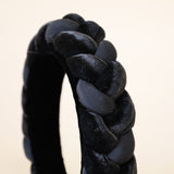 OG Headband Velor and Silk Braid
