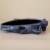 OG Headband Satin Ribbon Dark Gray
