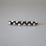 Black Silver Studs Barrette
