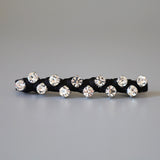 Black Silver Studs Barrette