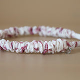 Gather Headband White Red Flower