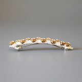 White Studs Barrette