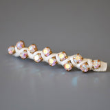 White Studs Barrette