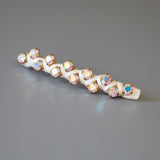 White Studs Barrette