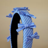 OG Headband Lt Blue Stripe