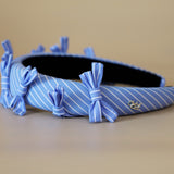 OG Headband Lt Blue Stripe