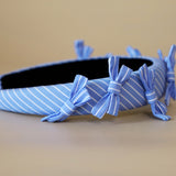 OG Headband Lt Blue Stripe