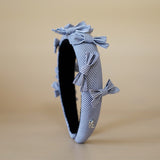 OG Headband Blue Black Stripe