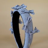OG Headband Blue Black Stripe