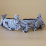 OG Headband Blue Black Stripe