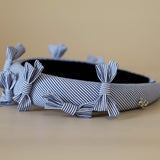 OG Headband Blue Black Stripe