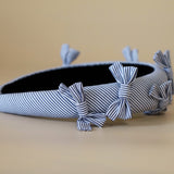 OG Headband Blue Black Stripe