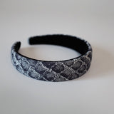 Thin Headband Snake Denim Red Heart